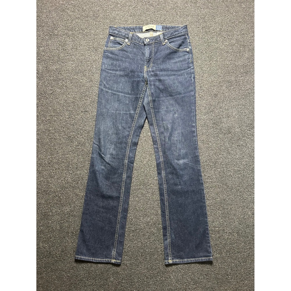 Vintage‎ Gap Mid Rise Bootcut Blue Jeans Dark Wash Womens 2x30 Stretch Denim USA